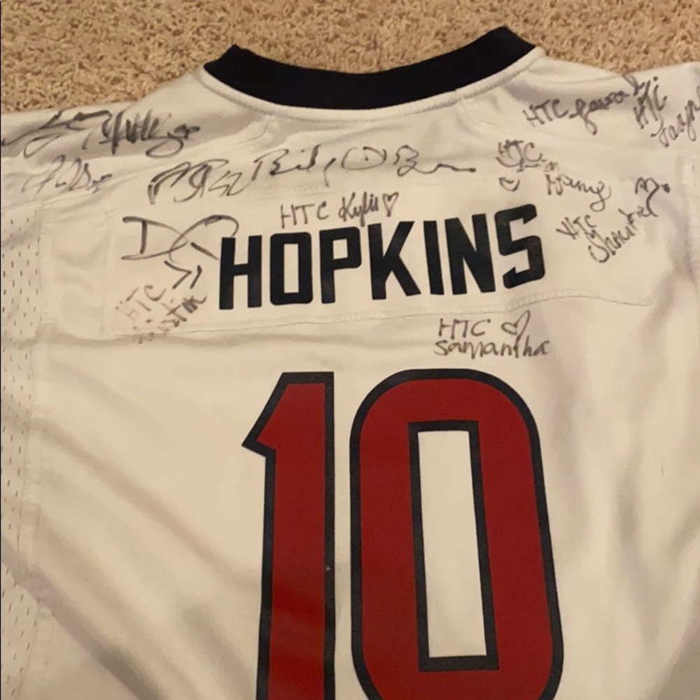 Kids large Texans shirt Autographed